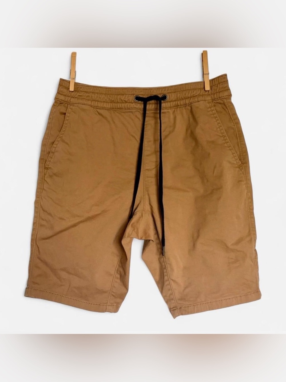 Men’s Dark Khaki/Tan Hollister Jogger Short — Size XS